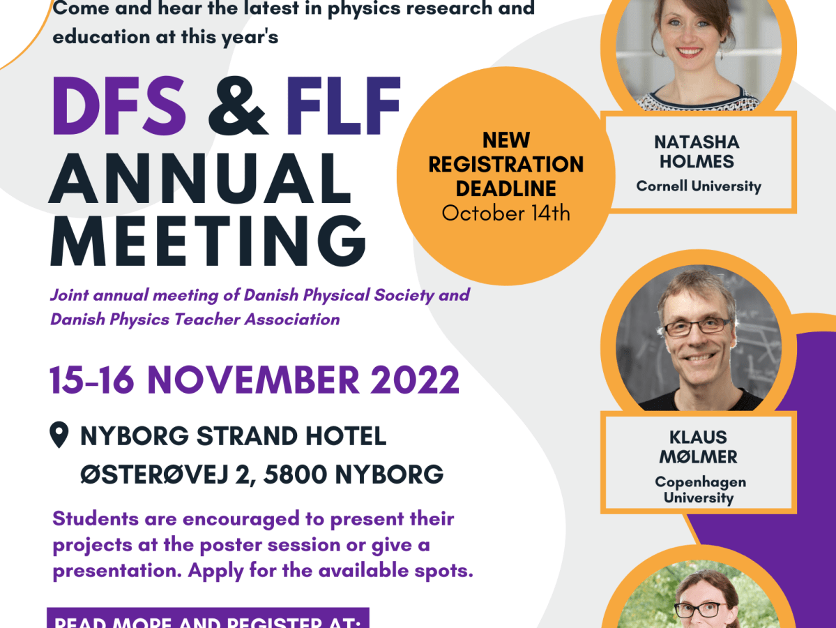 Joint annual meeting of Danish Physical Society and Danish Physics Teacher&nbsp;Association