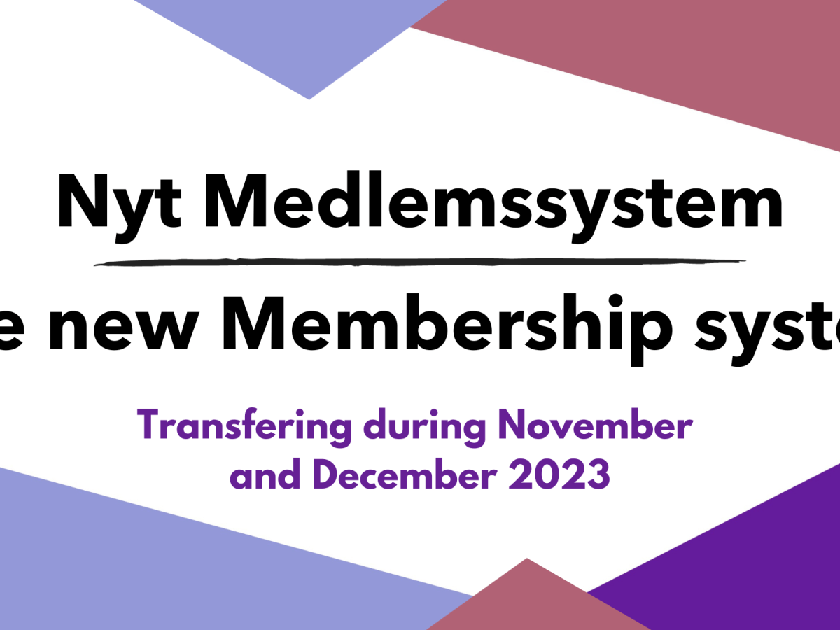 Nyt medlemssystem / New member&nbsp;system